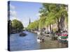 Prinsengracht Canal, Amsterdam, Netherlands, Europe-Amanda Hall-Stretched Canvas