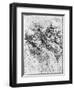 Print After a Drawing of Five Characters in a Comic Scene by Leonardo da Vinci-Bettmann-Framed Premium Giclee Print