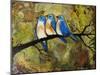 Print Art Bluebird Trio-Blenda Tyvoll-Mounted Art Print