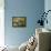 Print Art Bluebird Trio-Blenda Tyvoll-Framed Stretched Canvas displayed on a wall
