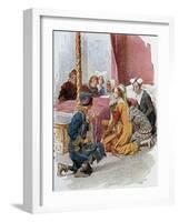 Print Depicting a Scene from Gianni Schicchi, 1922-Giacomo Puccini-Framed Giclee Print