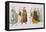 Print Depicting Emperor Justinian and Empress Theodora with Attendants-null-Framed Stretched Canvas