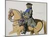 Print Depicting King George II on Horseback-null-Mounted Giclee Print