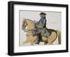 Print Depicting King George II on Horseback-null-Framed Giclee Print