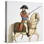 Print Depicting Napoleon Bonaparte on Horseback-null-Stretched Canvas