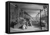 Print Depicting Workers at a Textile Factory-null-Framed Stretched Canvas