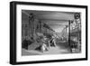 Print Depicting Workers at a Textile Factory-null-Framed Giclee Print