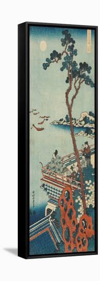 Print from the Series 'A True Mirror of Chinese and Japanese Poems (Shiika Shashinkyo)', C.1833 (Co-Katsushika Hokusai-Framed Stretched Canvas