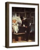 Print Lover-Honore Daumier-Framed Giclee Print