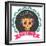 Print - Mexican Sugar Skull, Day of the Dead Poster-Marish-Framed Art Print