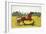 Print of a Trotting Pony Pulling a Racing Cart by Charles Olncelin-Stapleton Collection-Framed Giclee Print
