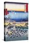 Print of Coastal Scene by Hiroshige-Stefano Bianchetti-Stretched Canvas