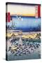 Print of Coastal Scene by Hiroshige-Stefano Bianchetti-Stretched Canvas