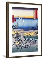 Print of Coastal Scene by Hiroshige-Stefano Bianchetti-Framed Giclee Print