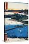 Print of Coastal Scene by Hiroshige-Stefano Bianchetti-Stretched Canvas