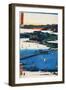 Print of Coastal Scene by Hiroshige-Stefano Bianchetti-Framed Giclee Print