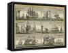 Print of English Sailing Ships-Thomas Baston-Framed Stretched Canvas