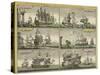 Print of English Sailing Ships-Thomas Baston-Stretched Canvas