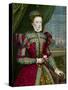 Print of Mary Queen of Scots after Portrait by Zuccaro-null-Stretched Canvas