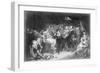 Print of Pilgrim Fathers Signing Mayflower Compact-null-Framed Giclee Print