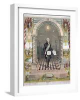 Print of President George Washington Dressed as a Freemason-null-Framed Giclee Print