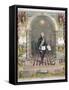 Print of President George Washington Dressed as a Freemason-null-Framed Stretched Canvas