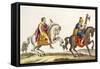 Print of Roman Cavalry on Horseback-null-Framed Stretched Canvas