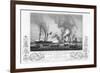 Print of Ships at Battle in Anson's Bay-null-Framed Giclee Print