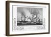 Print of Ships at Battle in Anson's Bay-null-Framed Giclee Print