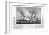 Print of Ships at Battle in Anson's Bay-null-Framed Giclee Print