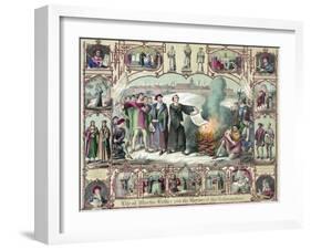 Print of the Life of Martin Luther and the Heroes of the Reformation-null-Framed Giclee Print