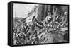 Print of the Spartans Capturing Mount Ithome by John A. Bryan-null-Framed Stretched Canvas