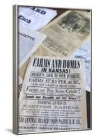 Print Shop Paper, Old Cowtown Museum, Wichita, Kansas, USA-Walter Bibikow-Framed Photographic Print
