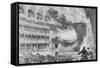 Print Showing the Fire at the Ring Theatre in Vienna in 1881-null-Framed Stretched Canvas