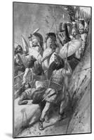 Print Showing the Spartans Capturing Mount Ithome-null-Mounted Giclee Print