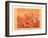Print Shows the Death of Balloonists Jean-François Pilatre De Rozier and Jules Romain When their Ro-null-Framed Giclee Print