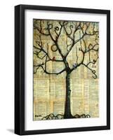 Print Tree of Life Mixed Media Painting-Blenda Tyvoll-Framed Art Print