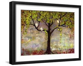 Print with Owls Moon River Tree-Blenda Tyvoll-Framed Art Print