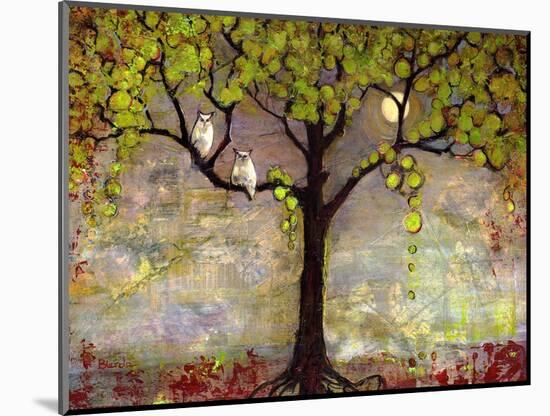 Print with Owls Moon River Tree-Blenda Tyvoll-Mounted Art Print