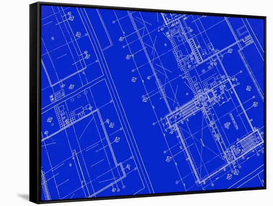 Printed Blueprint-taylorjackson-Framed Stretched Canvas