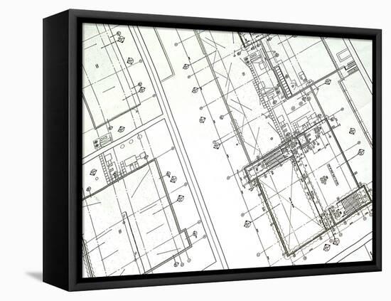 Printed Blueprint-taylorjackson-Framed Stretched Canvas