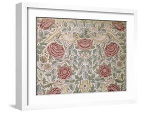 Printed Chintz Cotton and Linen Chemise in the Rose Pattern, 1896-William Morris-Framed Giclee Print