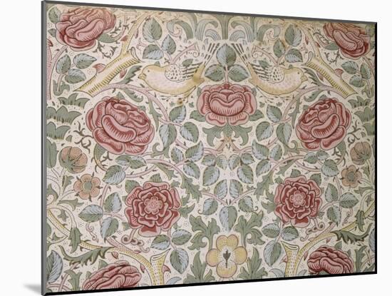 Printed Chintz Cotton and Linen Chemise in the Rose Pattern, 1896-William Morris-Mounted Giclee Print