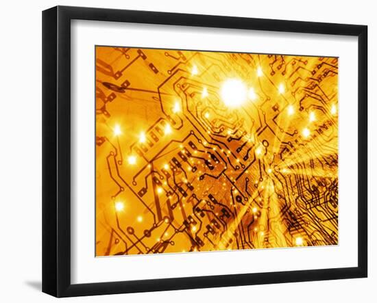 printed Circuit Board, Artwork-Mehau Kulyk-Framed Premium Photographic Print