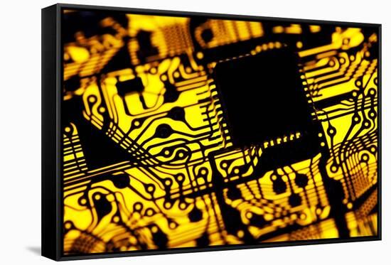 Printed Circuit Board, Artwork-PASIEKA-Framed Stretched Canvas