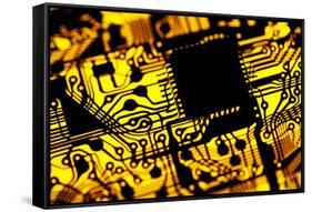 Printed Circuit Board, Artwork-PASIEKA-Framed Stretched Canvas