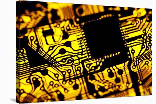 Printed Circuit Board, Artwork-PASIEKA-Stretched Canvas