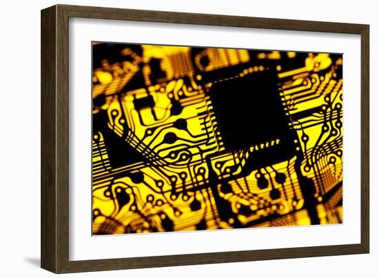 Printed Circuit Board, Artwork-PASIEKA-Framed Photographic Print