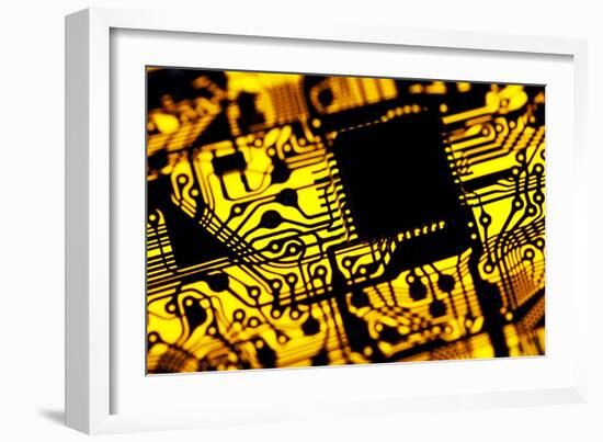 Printed Circuit Board, Artwork-PASIEKA-Framed Photographic Print