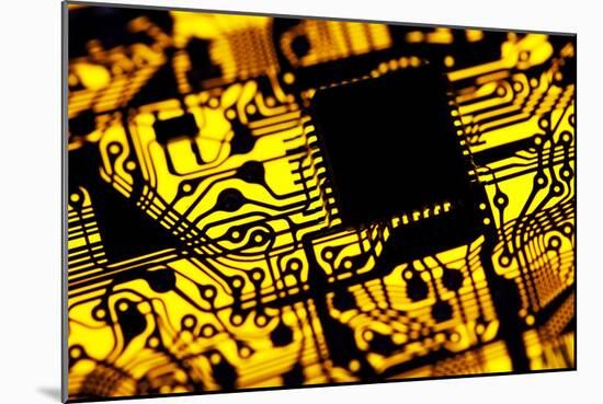 Printed Circuit Board, Artwork-PASIEKA-Mounted Photographic Print